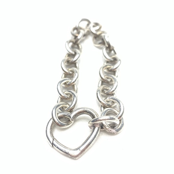 Tiffany & Co. Chunky chain Heart necklace w/bracelet set. - Picture 7 of 12